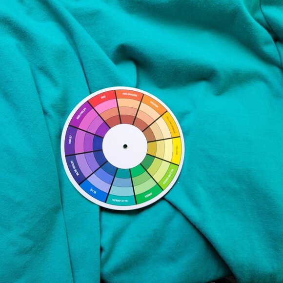 Woman Within Womens Dress 2X 26 28 Plus Short Sleeve Green Blue Pockets GRE3E - Picture 10 of 10